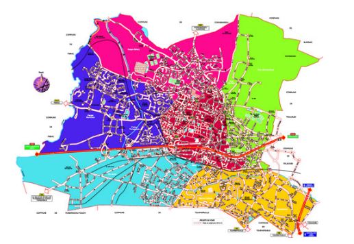 La carte scolaire de Colomiers